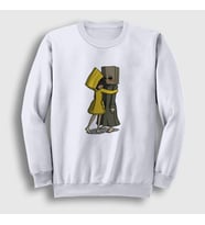 Presmono Unisex Beyaz Hug Little Nightmares Sweatshirt 159821tt (Beyaz)