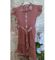 BUKEM KISA KOL ELBİSE (Gül Kurusu)