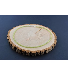 Zebercet Doğal Taş Kolye-3MM Yeşil M326