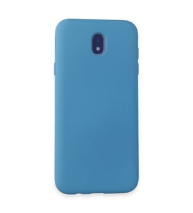 Samsung Galaxy J7 Pro / J730 Kılıf Nano İçi Kadife Silikon - Mavi