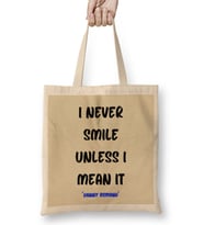 Smile Quotes Happy Love Gift Bez Çanta Uzun Saplı
