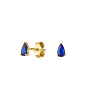 14 Ayar Safir Taşlı Altın Küpe 0,75 gr