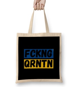 FCKNG QRNTN Bez Çanta Uzun Saplı