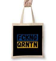 FCKNG QRNTN Bez Çanta Uzun Saplı
