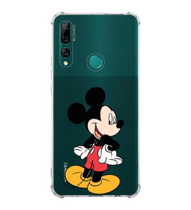 Huawei Y9 Prime 2019  Köşe Korumalı Antişok Kapak Mickey Mouse Tasarımlı Şeffaf  Kılıf