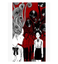 Junji Ito Uzumaki Manga Kızıl Saçlı Espiral Tablo Ahşap Poster Dekoratif