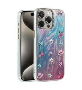 Northcity iPhone 15 Pro Max Blade Aynalı Desenli Kılıf Kapak - Desen 4