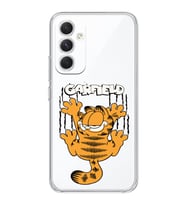 Samsung Galaxy A25 Uyumlu Garfield Desenli Şeffaf Telefon Kılıfı