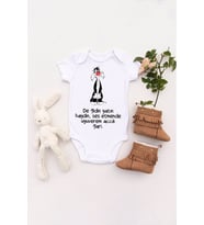 Unisex Bebek De Gidin Yatın Haydin Baskılı Body Zıbın