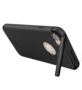 Baseus Hermit Bracked Case iPhone 7 Plus ile Uyumlu Silikon Kılıf Siyah