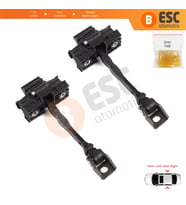 VW Polo MK5 6R 6C 60 61 2009-2017 4/5 Kapı 6R4839249C İçin 2 EA Arka Sağ ve Sol Kapı Gergi Yayı