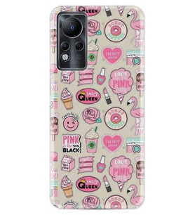 INFINIX Note 11 Pro Note 10 Hot 9 Play Kılıf Desemli Silikon Donut Flamingo 1415