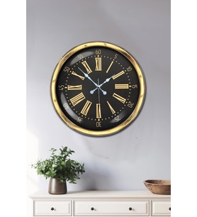 40 Cm Metal Gold Roma Rakamlı Duvar Saati