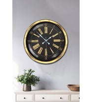 40 Cm Metal Gold Roma Rakamlı Duvar Saati