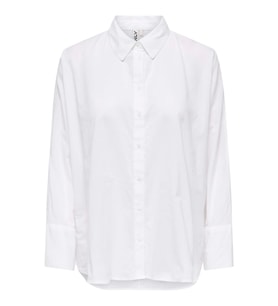 ONLNEW LINA GRACE SOLID LS SHIRT WVN (Beyaz)