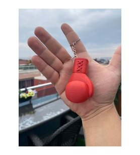 Kırmızı Boks Eldiveni Anahtarlık, Hediyelik Anahtarlık, Kickboks, Gym, Boxing Kulp Dahil