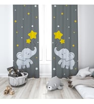 Çocuk Odası Dijital Baskılı 135x260cm Tek Kanat Fon Perde Model 00046