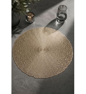 6’lı Amerikan Servisi Supla Yuvarlak Gold 38 Cm – 77506