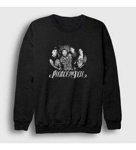 Presmono Unisex Siyah Band Pierce The Veil Sweatshirt 375809tt