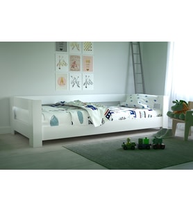 Tuliplife Montessori Karyola Beyaz 90x190 Yatak Uyumlu 