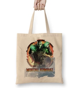 Quan Chi Mortal Kombat Game Bez Çanta Uzun Saplı