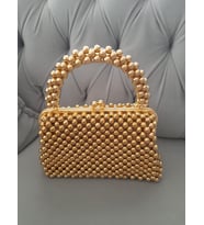 Gold boncuk çanta (Altın)