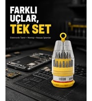 Elektronik Tamir Tornavida Seti Ateşe Dayanıklı ve Ergonomik
