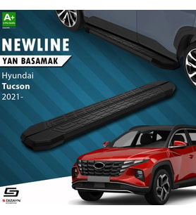 S-Dizayn Hyundai Tucson 4 NewLine Siyah Yan Basamak 173 Cm 2021-2024 A+ Kalite
