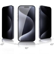 Samsung Galaxy S25 Plus ile Uyumlu Hayalet Ekran Koruyucu Tam Kaplayan Koruma Cam Rika Privacy Siyah