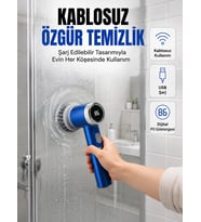 Mutfak, Banyo ve Fayanslar İçin Çok Amaçlı Elektrikli Temizlik Fırçası