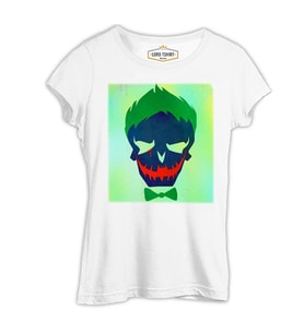 Suicide Squad - Joker Last Cry Beyaz Kadın Tshirt