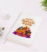 BK Gift Kişiye Özel Happy Halloween Tasarımlı Beyaz Defter-18