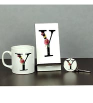 Y Harfi Üçlü Set (Kupa + Telefon Standı + Anahtarlık)