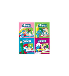 Şirinler Hikayeli Boyama Seti (4 Kitap Takım)