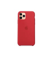 Iphone 11 Pro Apple Logolu Lansman Silikon Kılıf (Kırmızı)