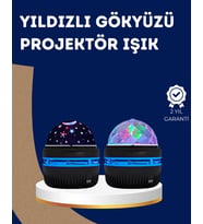 Northcity 360° Dönen Galaxy Projektörlü Gece Lambası – Yıldızlı Gökyüzü Efekti