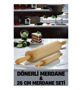 Kendinden Dönerli Merdane 2 li SET Fabelle Design