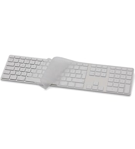 Magic Keyboard Klavye Koruyucu İngilizce Türkçe Baskı USB Kablolu A1243 Uyumlu (Renksiz)