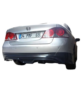 Honda Civic FD6 (2006-2011) Custom Arka Tampon Eki - Difüzör (Plastik)