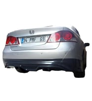 Honda Civic FD6 (2006-2011) Custom Arka Tampon Eki - Difüzör (Plastik)
