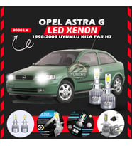 Opel Astra G 1998-2009 Kısa Far Uyumlu Şimşek Etkili Led Xenon Performance Series H7