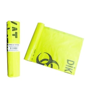 Tehlikeli Atık Poşeti Rulo 55x60 Orta Boy ( 10 Adet )