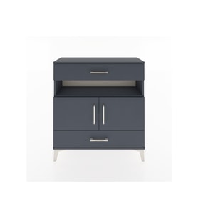 Arges Şifonyer 3 Raflı 2 Çekmeceli 2 Kapaklı 88x30x96 Antrasit-Antrasit