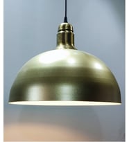 MYLİGHTS  MAT GOLD METAL  40CM RETRO RUSTİK AVİZE ESKİTME ASKILI