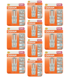 (10 Adet) Osram 2,6W (30W) 4000K (Ilık Beyaz) G9 Duylu Led Kapsül Ampul