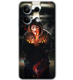 Xiaomi Redmi Note 13 Pro 5G Kılıf HD Desen Baskılı Kılıf - V for Fire