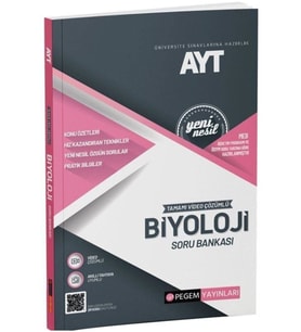 Pegem Akademi Yayıncılık 2022 Üniversite Sınavlarına Hazırlık Ayt Tamamı Çözümlü Biyoloji (Çok Renkli)
