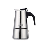 Any Morning FE001-6 Espresso Kahve Makinesi Paslanmaz Çelik İndüksiyonlu Moka Pot 300 Ml (Gümüş)
