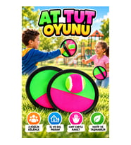 Cırt Cırtlı At Tut Oyunu – 2 Raket 1 Top Yakalama ve Aile Oyun Seti