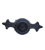 Antika Tarz Dekoratif Pirinç Çizgili Düğme - 35x100 Mm, Büyük, Oksit